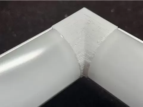 LED strip L 45 90 degree angle channel diffuser inside and outside corner