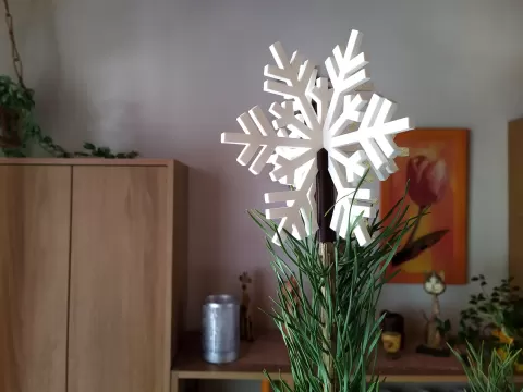Christmas tree topper - Snowflake
