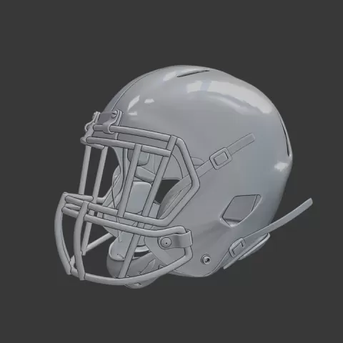 Football Helmet – High-Detail 3D Printable Sports Helmet Model by Siddique