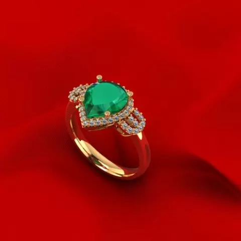 Pear Diamond Ring