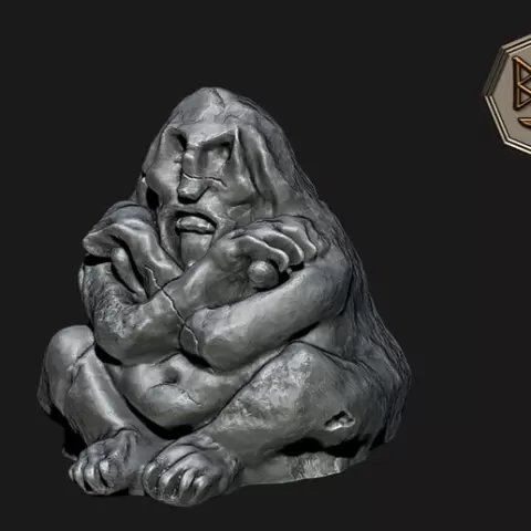 Wildman Sentry Statue