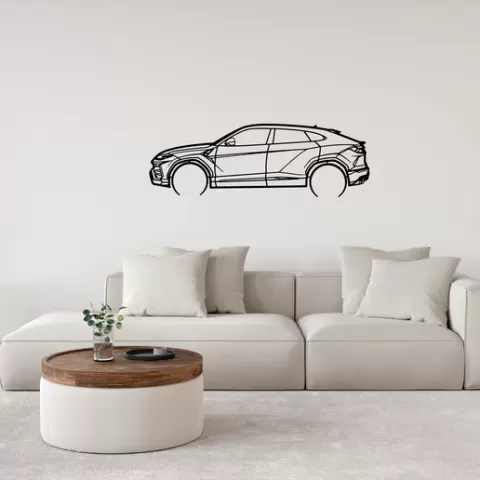 Lamborghini Urus 2D Art/ Silhouette