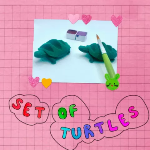 Turtle Paintbrush Rest