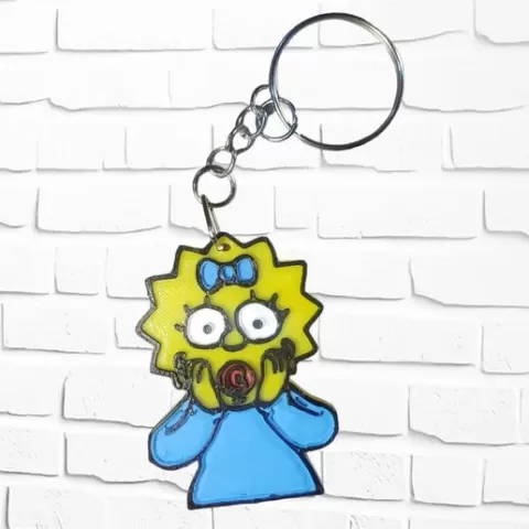 Key ring maggie simpsons