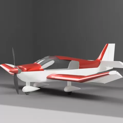 Robin DR400 RC model plane for 3D printing