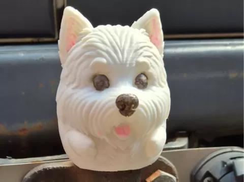 Cute West Highland Terrier Tow Ball Cover