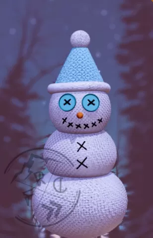 Crochet snowman.stl