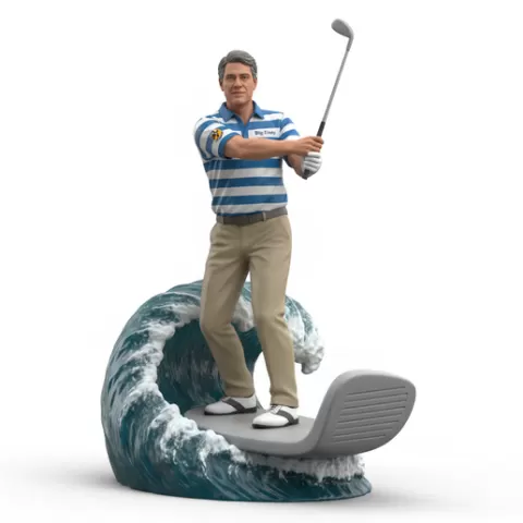 Ernie Els big easy swing surfing, Golf , soccer, player, athlete, sport, surfing, wave, surf, ocean, beach, action, dynamic, pose, figurine, model, stl, printable, collectible, realistic, statue