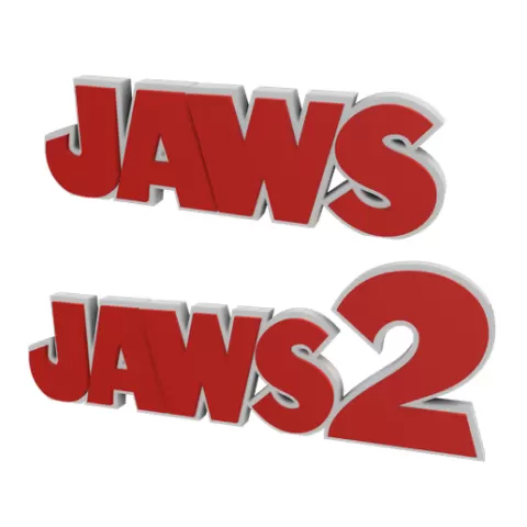3D MULTICOLOR LOGO/SIGN - JAWS & JAWS 2