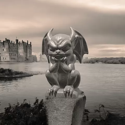 Cute Gargoyle Pondering