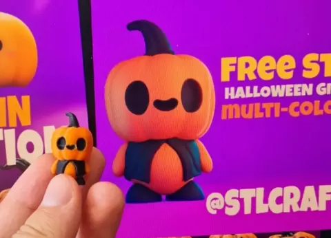 13 pumpkins HALLOWEN STL files : 1 kawaii figure + 6 toon + 6 scary pumpkins