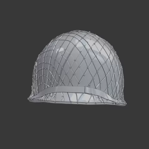 U.S. M1 Helmet – WWII / Vietnam Era Military Helmet 3D Printable Model by Siddique