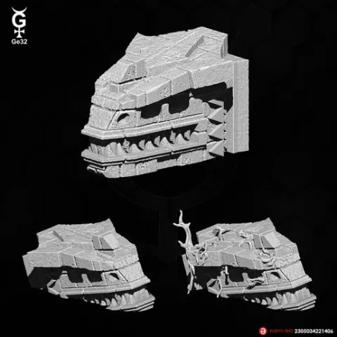 Carno Head Stone - Model 01 (A-B-C)
