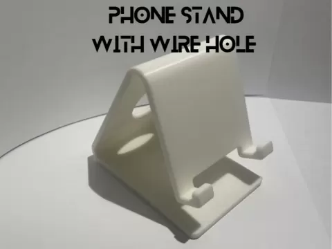 minimalist phone stand sleek design with wire hole