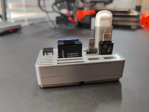 Gridfinity SD Card, MicroSD Card, and USB Stick Holder