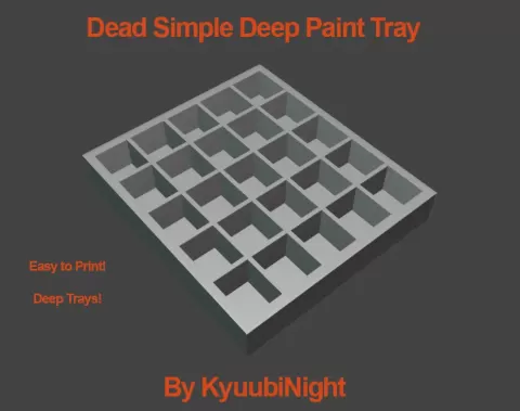 Dead Simple Deep Paint Tray