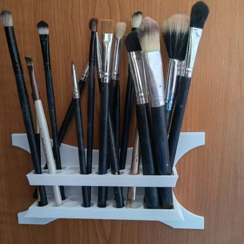 Makeup brush and tools holder