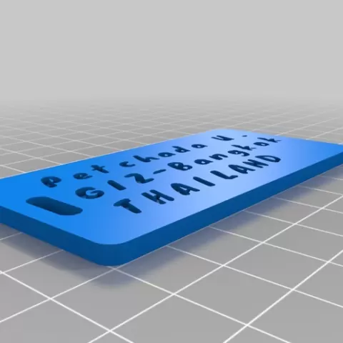 luggage label Round