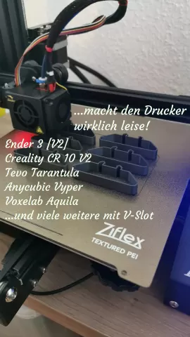Anti-vibration feet for Ender 3 and other printers with 4040 V-Slot profile