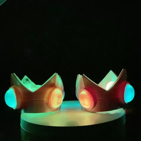 princess peach crown with led lights