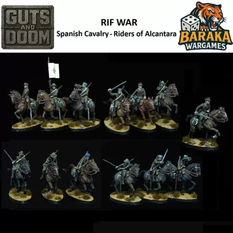 Rif War - Spanish Cavalry - Riders of Alcantara by Baraka Games and Miniatures Digital