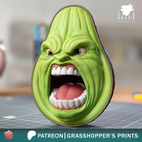 Angry Avocado (Screaming) by Grass Hopper