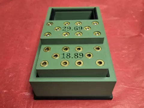 9mm Cartridge and case overall length gauge