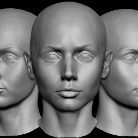 Ana De Armas Life Size Super High Detail Clean Up Scan Life Cast Digtital Model