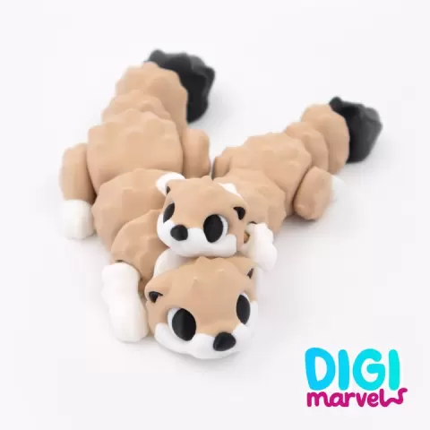 River Otter Flexi + Keychain by DigiMarvels