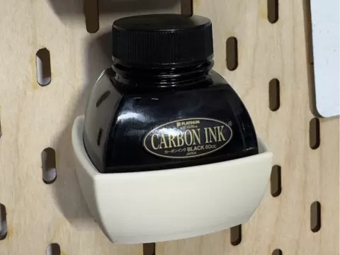 Skadis Platinum Fountain Pen Ink Bottle Holder