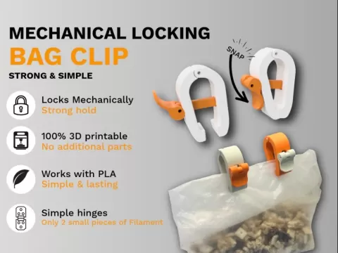 Bag Clip - Mechanical Locking