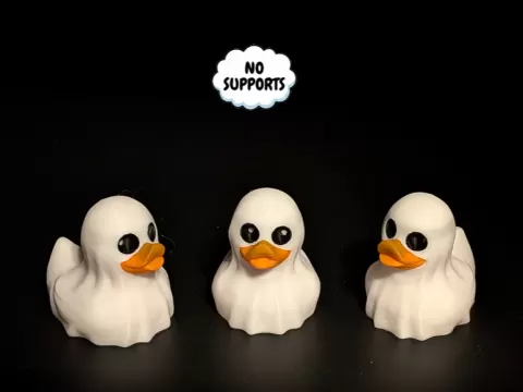 Spooky Ghost Duck with Following Eyes