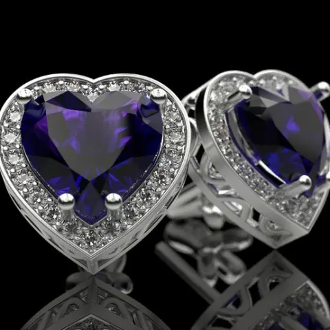 Stud earrings Hearts 2