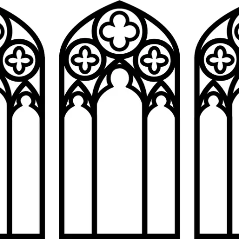 Catholic Church Window Panes