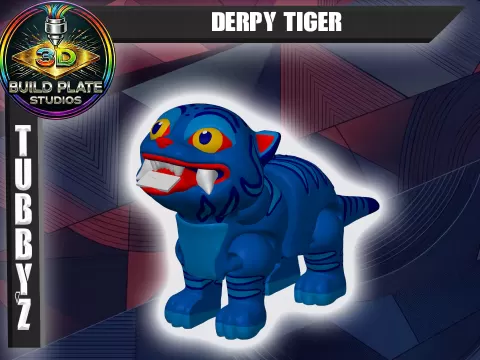 DERPY TIGER - Build Plate Studios