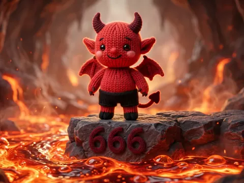 knitted devil / Strick Teufel - Brainbits3D
