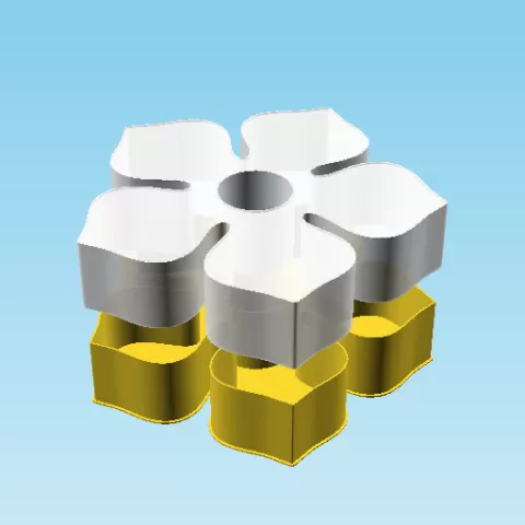 PentaFower02, nestable box (v2)