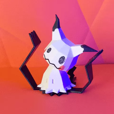 Mimikyu Low Poly Pokemon