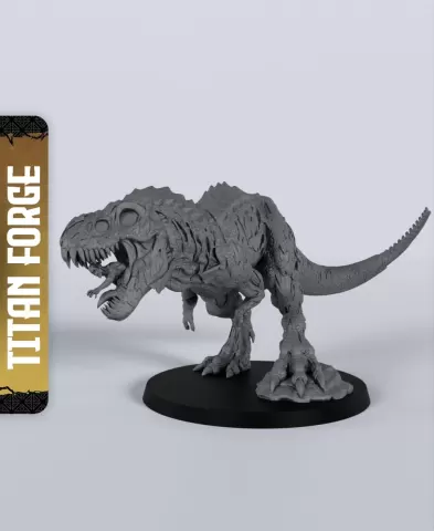 Zombie Tyrannosaurus - With Free Dragon - 5e DnD Inspired for RPG and Wargamers