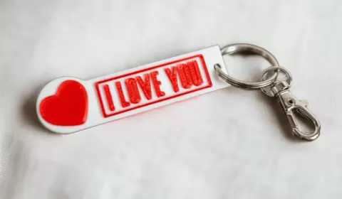 I love you keyring