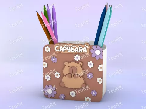 Pen Holder cute capybara - TeoRk