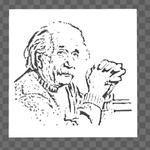 toile Albert Einstein