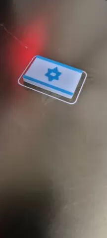 israel flag keychain.stl