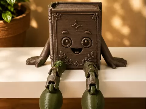 Happy Book Articulated,flexy Mini Figurine