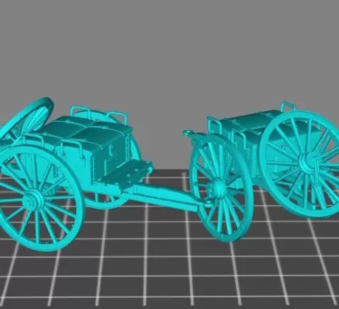 28mm ACW field artillery Caisson