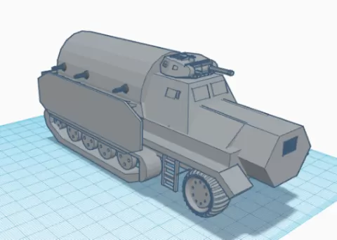 panzer2 half track whit skirts