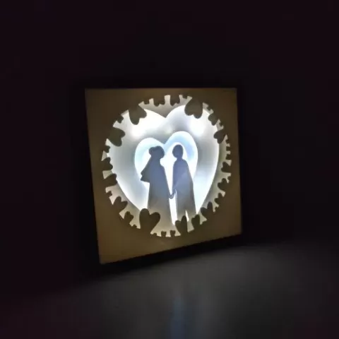 Shadow light box- Love