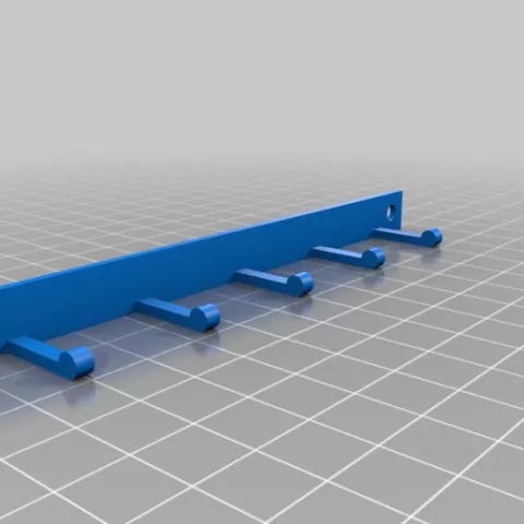 Parametric simple keyracks (pegs / pins)