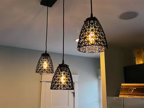 Cylindrical Lattice Lamp Shades for E26 or E27