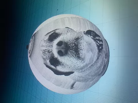 Christmas Bauble lithophane top